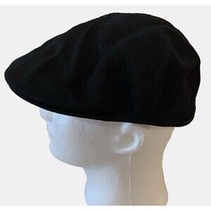 Kangol Hat Cap Fitted Mens Large Black Tropic 504 Ventair Lightweight Mesh Style